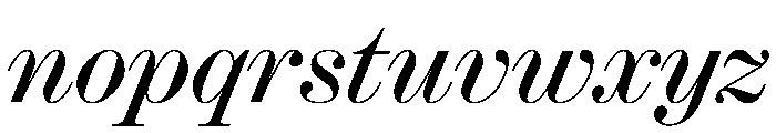 Ionic Modern Poster Regular Italic Font LOWERCASE