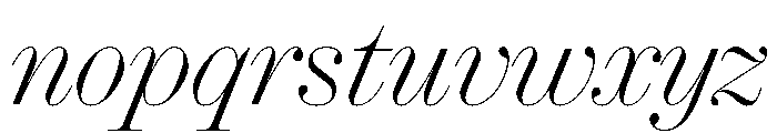 Ionic Modern Poster Thin Italic Font LOWERCASE