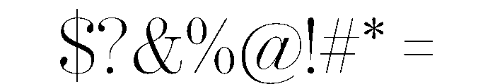 Ionic Modern Poster Thin Font OTHER CHARS