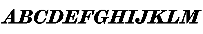 Ionic Modern Text Bold Italic Font UPPERCASE