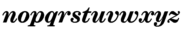 Ionic Modern Text Bold Italic Font LOWERCASE