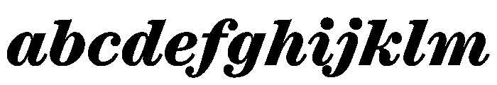 Ionic Modern Text Extrabold Italic FONT