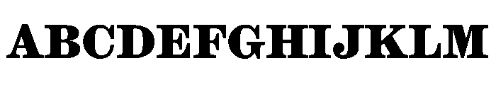 Ionic Modern Text Extrabold Font UPPERCASE