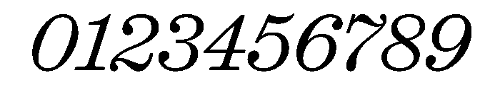 Ionic Modern Text Light Italic Font OTHER CHARS