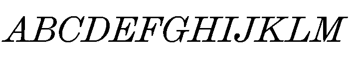 Ionic Modern Text Light Italic Font UPPERCASE