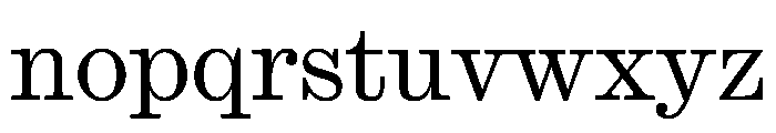 Ionic Modern Text Light Font LOWERCASE