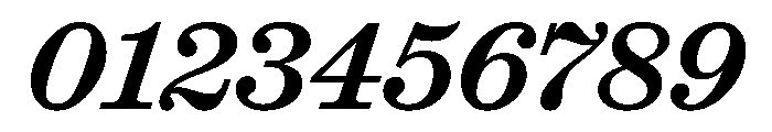 Ionic Modern Text Medium Italic Font OTHER CHARS