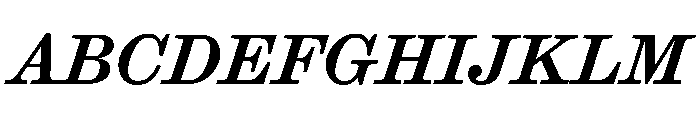 Ionic Modern Text Medium Italic Font UPPERCASE