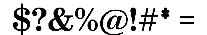 Ionic Modern Text Medium Font OTHER CHARS
