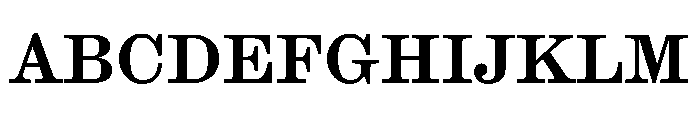 Ionic Modern Text Medium Font UPPERCASE