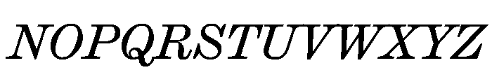 Ionic Modern Text Regular Italic Font UPPERCASE