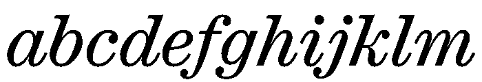 Ionic Modern Text Regular Italic FONT