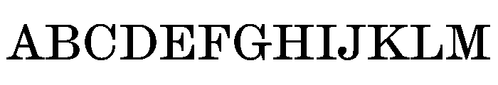 Ionic Modern Text Regular Font UPPERCASE