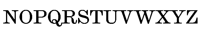 Ionic Modern Text Regular Font UPPERCASE