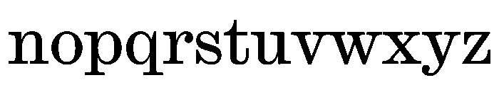Ionic Modern Text Regular Font LOWERCASE