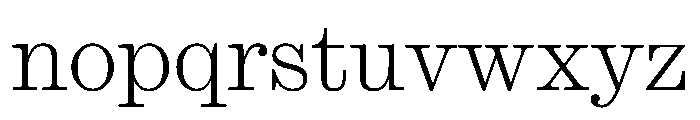 Ionic Modern Text Thin Font LOWERCASE
