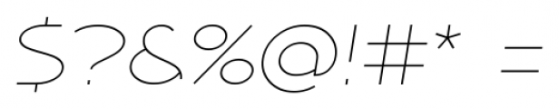 Ipnea Light Italic Font OTHER CHARS