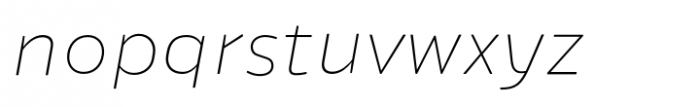 Ipsum Sans 200 Italic Font LOWERCASE