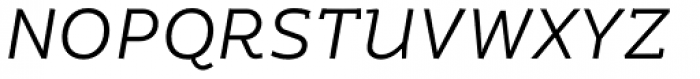Ipsum Semi 400 Italic Font UPPERCASE