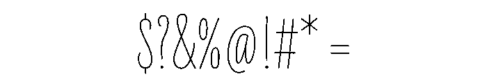 Irregardless Variable Regular Font OTHER CHARS