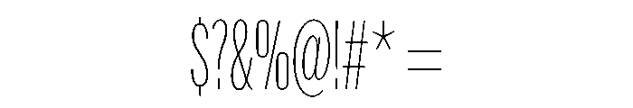 Irregardless Variable Thin Font OTHER CHARS