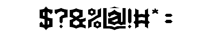 IRON MANUSCRIPT Font OTHER CHARS