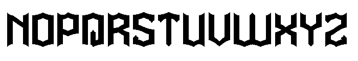 IRON MANUSCRIPT Font UPPERCASE