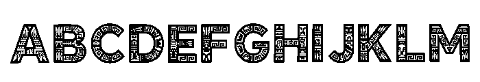 Irini Regular Font UPPERCASE