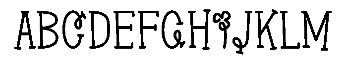 Irish Jollie Font UPPERCASE
