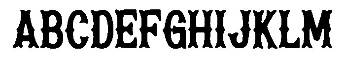 Iron_Finch Font UPPERCASE