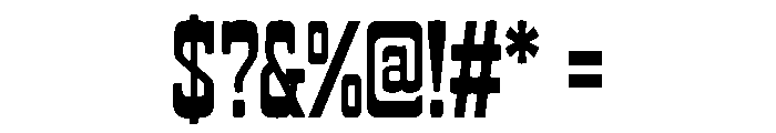 Iron Frontier Font OTHER CHARS