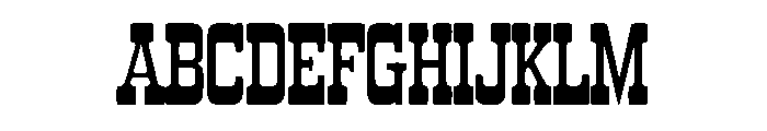 Iron Frontier Font UPPERCASE