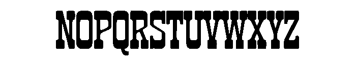Iron Frontier Font UPPERCASE