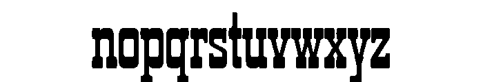 Iron Frontier Font LOWERCASE