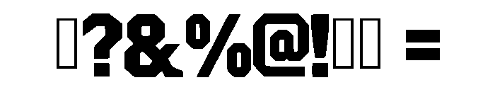 Iron Gothic Regular Font OTHER CHARS
