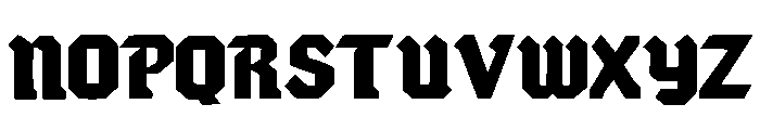Iron Gothic Regular Font LOWERCASE