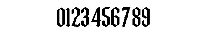 Iron Gothic Font OTHER CHARS