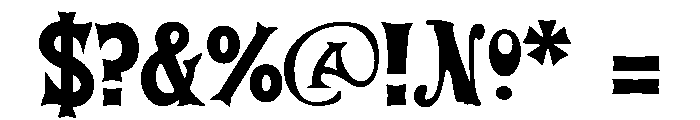 Iron Outlaw Font OTHER CHARS