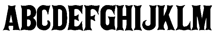 Iron Outlaw Font UPPERCASE