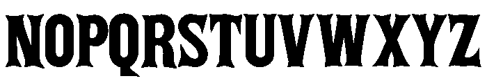 Iron Outlaw Font UPPERCASE