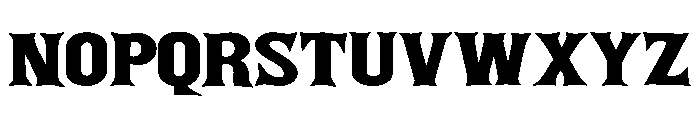 Iron Outlaw Font LOWERCASE