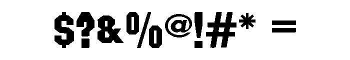 Iron Saddle Regular Font OTHER CHARS