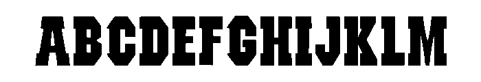 Iron Saddle Regular Font UPPERCASE
