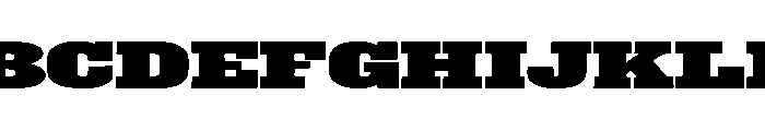 IronSlab Font UPPERCASE
