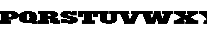 IronSlab Font UPPERCASE