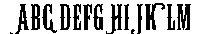 Ironchant Font UPPERCASE