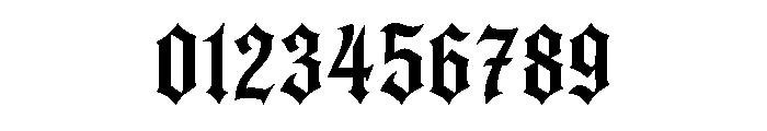 Ironclad Gothic Regular Font OTHER CHARS