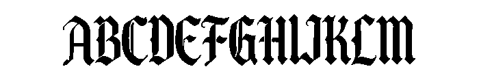 Ironcrest Gothic Font UPPERCASE