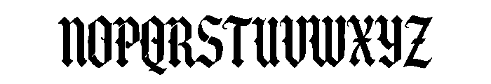 Ironcrest Gothic Font UPPERCASE