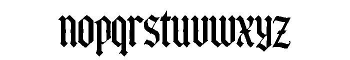 Ironcrest Gothic Font LOWERCASE